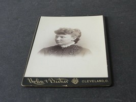 Vintage 1890’s-Victorian Young Woman-Cabinet Card Photo with Photographer stamp. - £9.54 GBP