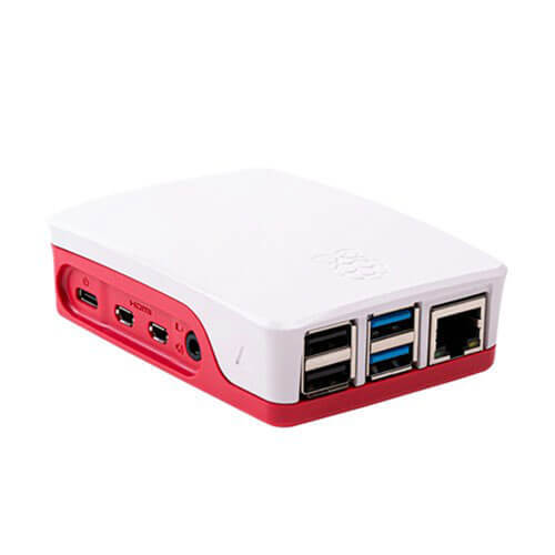  Official Raspberry Pi Case (Red and White) - 4B - $31.81