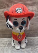 TY Paw Patrol Beanie Boo Marshall Dog Plush 6” Sparkle Eyes Stuffed Anim... - $7.84