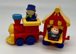 Fisher Price Little People Train Locomotive Monkey McDonalds Happy Meal Toy 2001 - £7.88 GBP