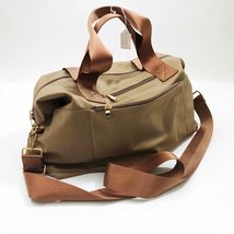 Jen &amp; Co Taupe Weekender Nylon Bag with Trolley Sleeve 19 x 11 x 7 inches - $39.59