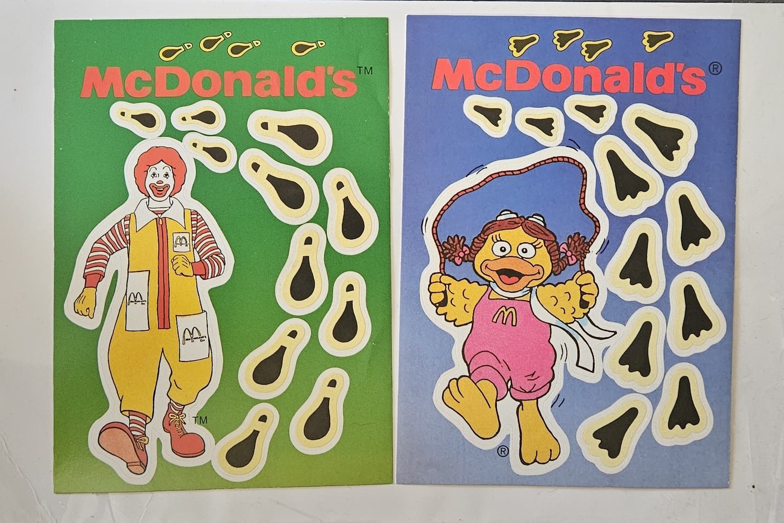 Primary image for 1995 McDonalds Ronald and Birdie Sticker Sets 