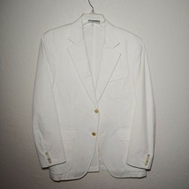 Salvatore Ferragamo White Sport Jacket Size Large - $350.00