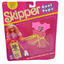 VINTAGE 1989 MATTEL BARBIE SKIPPER COOL TOPS CLOTHING OUTFIT # 9080 SEALED - £28.93 GBP