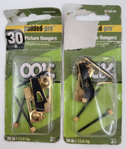 Hillman Padded Professional Studio Picture Hangers Brass 30-lbs 3 Pack L... - £7.08 GBP