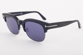 Tom Ford HARRY 597 01V Matte Black / Blue Sunglasses TF597-01V HARRY-02 - £165.92 GBP
