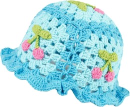 Crochet Bucket Hat for Women Knit Beanies Cap Handmade Floppy Beach Hat ... - £27.01 GBP