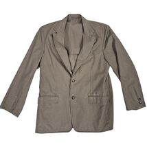 LL Bean 100% Cotton Khaki Blazer - Vintage Men&#39;s 2-Button Jacket Sz 40 - $629.63 MXN