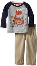 Boy&#39;s Baby Dinosaur Long-Sleeved Shirt and Pants Outfit, Size 12 Months - $145.66 MXN
