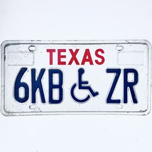  United States Texas Base Disabled License Plate 6KB ZR - £13.23 GBP