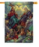 The Holy Trinity House Flag Faith 28 X40 Double-Sided Banner - £29.55 GBP