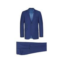 Men RENOIR suit Solid 2 Button Business Formal All Purpose Slim Fit 201-20 Blue image 2