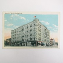 Antique Richmond Indiana Postcard View Westcott Hotel Building Corner UN... - £7.85 GBP
