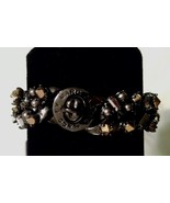 NWT $148 MARC BY MARC JACOBS Gunmetal Gold Chain Jewel Bracelet - €44,77 EUR