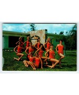 Weeki Wachee Mermaid Florida Postcard 11 Women In Red Swimsuits Chrome U... - £6.27 GBP