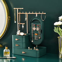 Cosmetics Storage Box High-grade Exquisite Mirror Multi-functional Desktop Ladie - £28.67 GBP