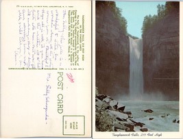 New York Ithaca Taughannock Falls State Park Finger Lakes Writing VTG Postcard - £7.51 GBP
