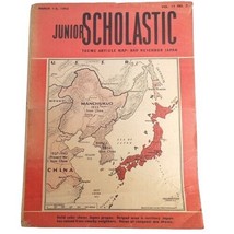 Junior Scholastic Theme Article Map Bad Neighbor Japan Mar 1-6 1943 Vol ... - £13.81 GBP