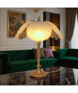 Classic Design Type Déco Table Lamp " Barcelona Blossom " Brass Lamp Rare - $807.17