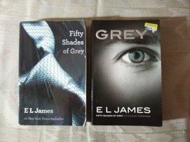 2 E L James Books Fifty Shades Of Grey &amp; Grey As Told By Christian Paperback... - £8.92 GBP