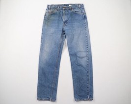 Vtg 90s Levis 505 Orange Tab Mens 34x31 Thrashed Regular Straight Leg Jeans USA - £61.50 GBP