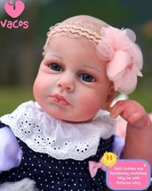 VACOS Awake LouLou Reborn Dolls 3D Skin Realistic Baby Lifelike Newborn Gift - £37.59 GBP
