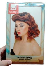 Smiffys Pin Up Girl  Wig Marilyn Monroe Auburn With Loose Curls - £7.89 GBP