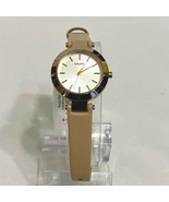 Brand New DKNY NY2457 Stanhope Beige Leather Band Women Quartz Watch - $113.85