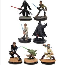 Disney Infinity 3.0 Star Wars Light FX Figures Lot of 7 - Yoda, Anakin &amp;... - $54.45