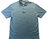 Peter Millar Summer Comfort Mens XL Blue Jubilee Striped Polo Golf Shirt - $29.47