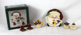 1997 Popular Imports Santa Claus Polystone Resin Miniature Tea Set TS561 - £14.58 GBP