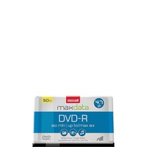 Maxell DVD-R 4.7GB Write-Once, 16x Recordable Disc (Spindle Pack of 50) (Silver) - £45.29 GBP