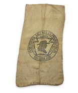Vintage Keystone Quaker Burlap Bag Sack Philadelphia Salt 46x24” Soda Ash - £39.21 GBP