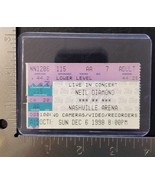 NEIL DIAMOND - VINTAGE DEC. 6, 1998 CONCERT TICKET STUB 2 - £7.52 GBP