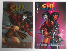 Shi vs Tomoe Chrome Cyblade #1 Variant Comic Lot 1995 NM (2 Books) - £23.94 GBP