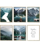 Hoozgee Scandinavia Travel Wall Art Prints Mountain Pictures, 8&quot;X10&quot; Unf... - £32.84 GBP