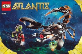 Instruction Book Only For Lego Atlantis Deep Sea Striker 8076 - £5.19 GBP