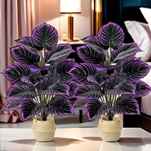 Elegant Purple Artificial 2 Plants Home Office And Wedding Decoration fo... - $44.46 CAD