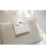 Giani Bernini1/2&quot;S.Silver Cu.Zirconia Mother-of-Pearl Stud Earrings Y430... - $52.79