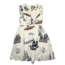NWT Anthropologie Girls From Savoy Seafarer Mini Boat Sail Ship Dress 12 - £94.43 GBP