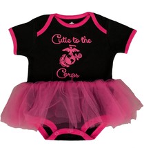 Adorable Baby Girl Marine Corps Logo TuTu Bodysuit: Cutie to the Corps - £23.19 GBP