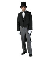 Men&#39;s Gentleman Tail suit Theater Costume, Large - £267.54 GBP+