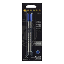Cross Cross Broad Ballpoint Pen Refill (Pack of 2) - Blue - $25.45