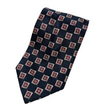PURITAN Blue &amp; Red Silk Tie Necktie Squares - £11.90 GBP