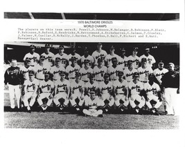 1970 BALTIMORE ORIOLES 8X10 TEAM PHOTO BASEBALL PICTURE O&#39;s WORLD CHAMPS... - £3.93 GBP