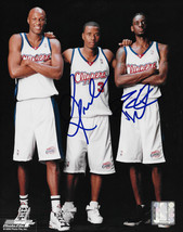 Darius Miles Quentin Richardson Signed LA Clippers 8x10 photo COA Los Angeles. - £77.31 GBP