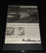 1955 Purolator Oil Filter Framed 11x17 ORIGINAL Advertising Display - $59.39