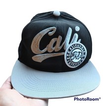 Leader California Republic Cali Black and Gray Baseball Hat Cap - £13.98 GBP