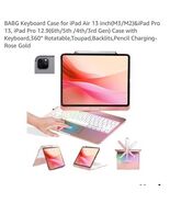 BABG Keyboard Case for iPad Air 13 inch(M3/M2)&amp;iPad Pro 13, iPad Pro 12.... - $124.96 CAD