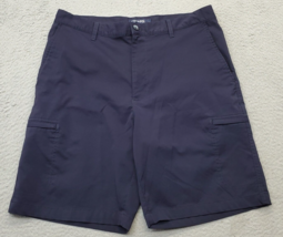 Chaps Golf Shorts Mens Size 34 Black Flat Front Cargo Pocket Performance Stretch - $20.29